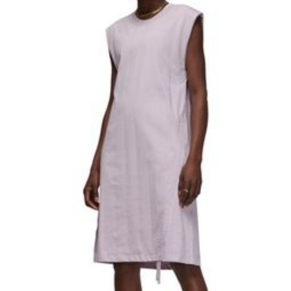 Jordan Side Cinch Tank Dress in Iced Lilac